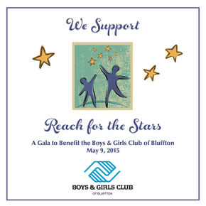 Boys and girls Club Reach for the Stars window cling